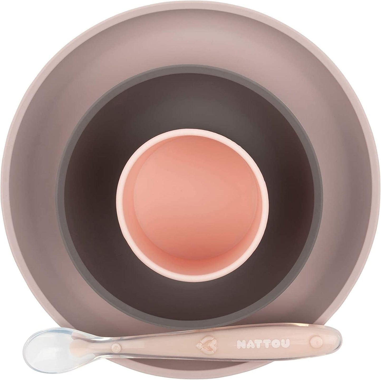 Nattou Silicone 4-Piece Tableware Set