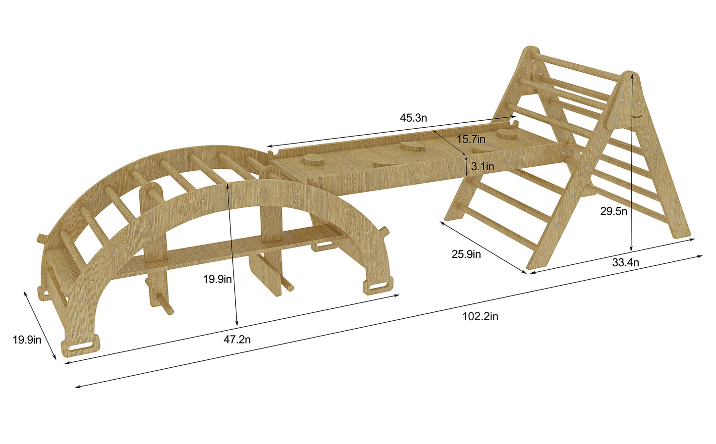 6-in-1 Pikler Climber Set