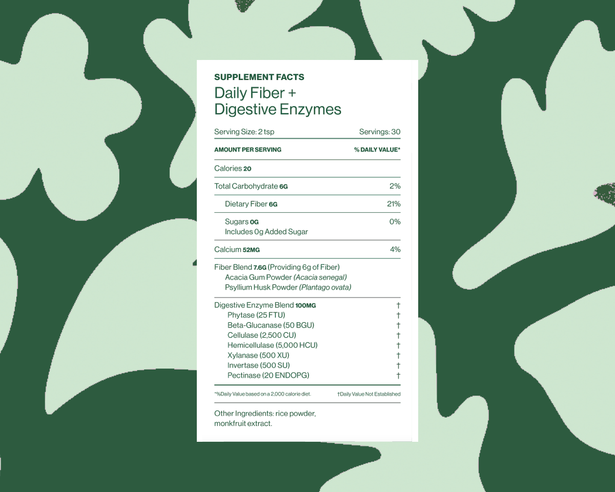 Daily Fiber + Digestive Enzymes