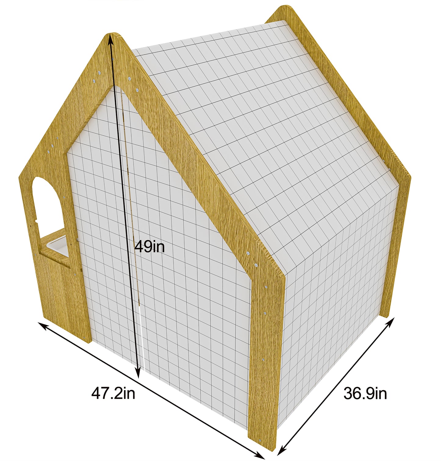 Playhouse & Sensory Desk - Black & White
