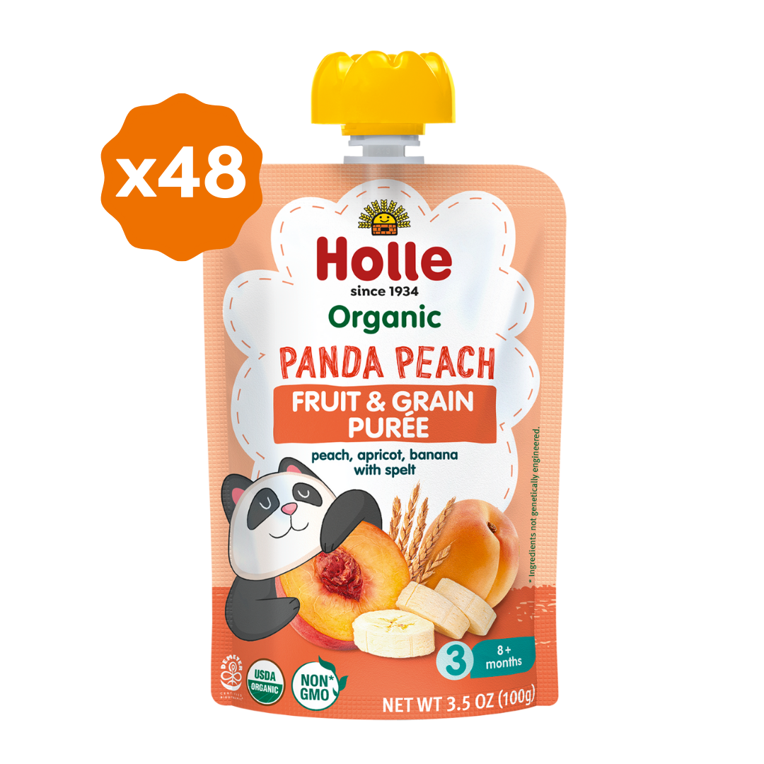 Organic Panda Peach - Fruit & Grain Purée