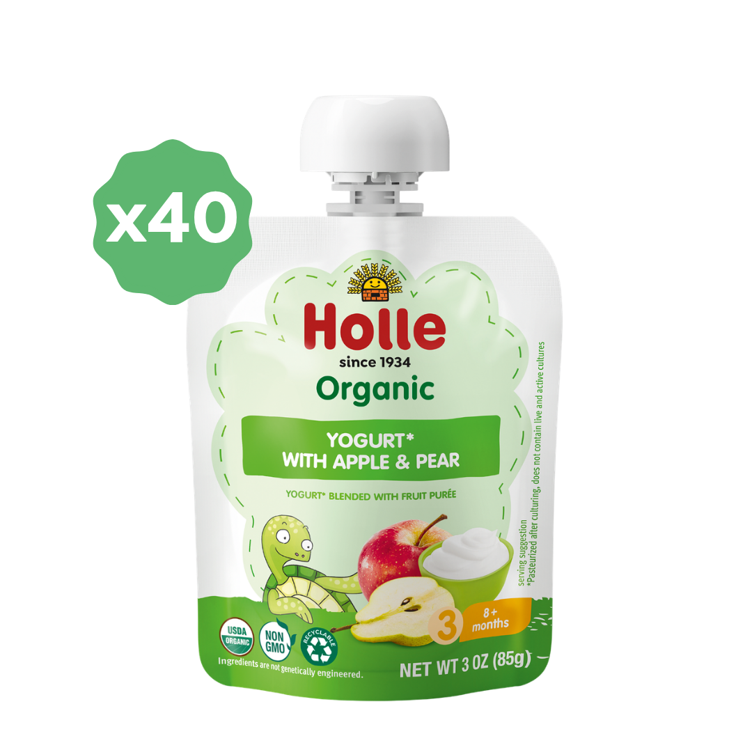 Holle Organic Yogurt Pouches - Apple & Pear