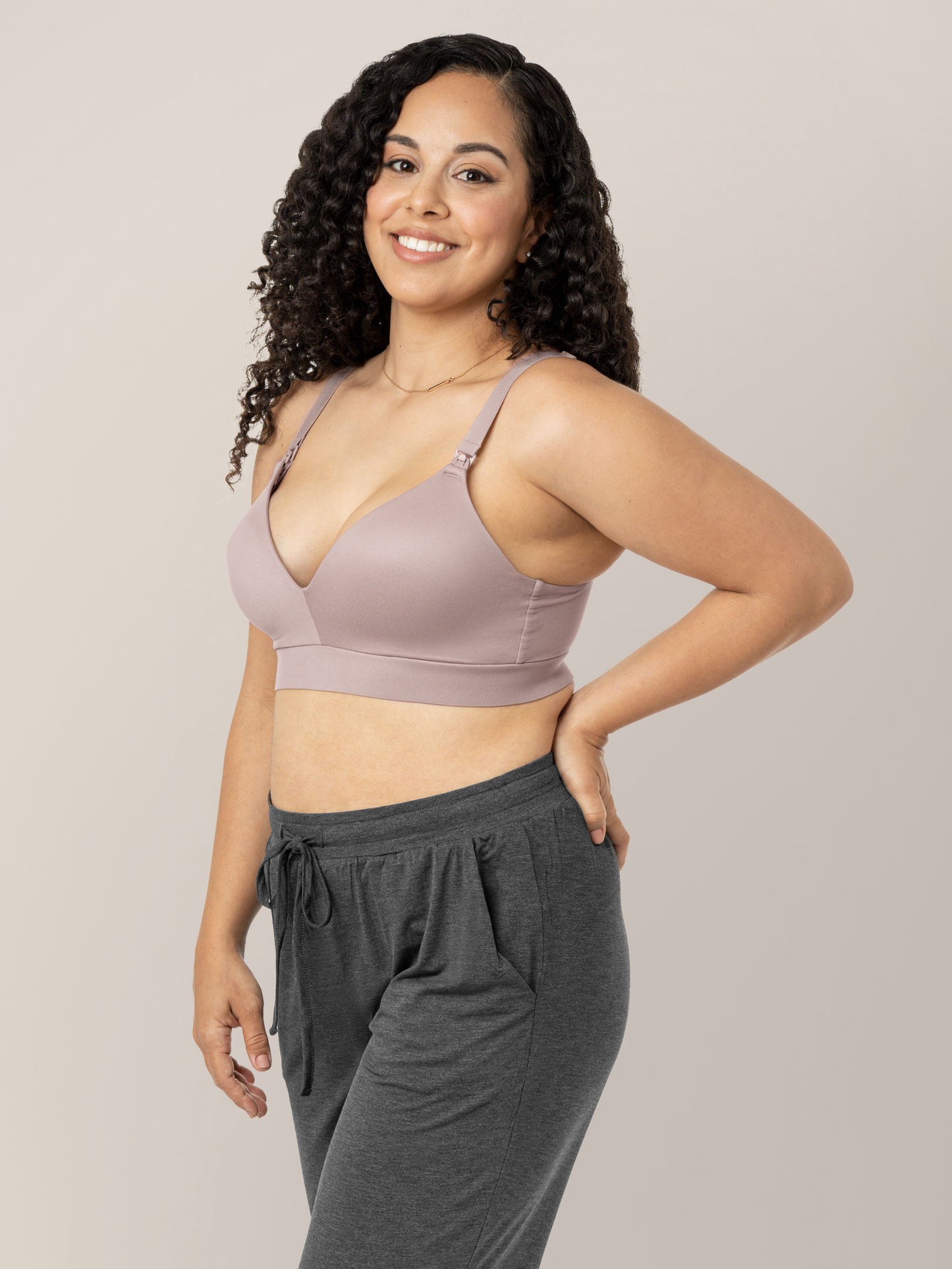 Minimalist Maternity & Nursing Bra | Lilac Stone