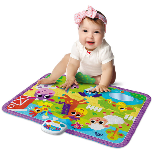 Kids Hits Educational Baby Touch and  Play Mat Toy Farm Friends