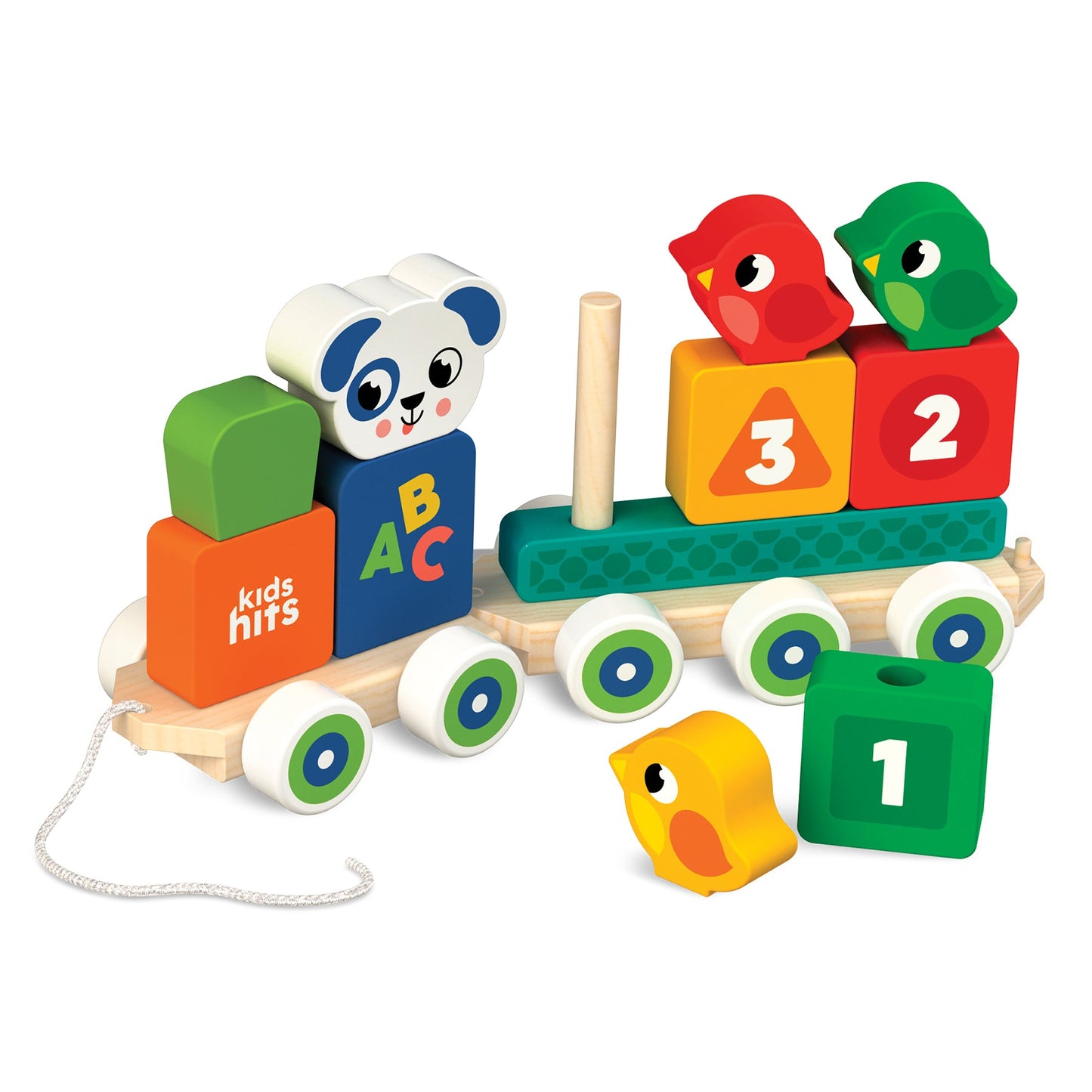 Kids Hits Wooden Stack and Go Train: All Aboard the Fun Learning Journey!