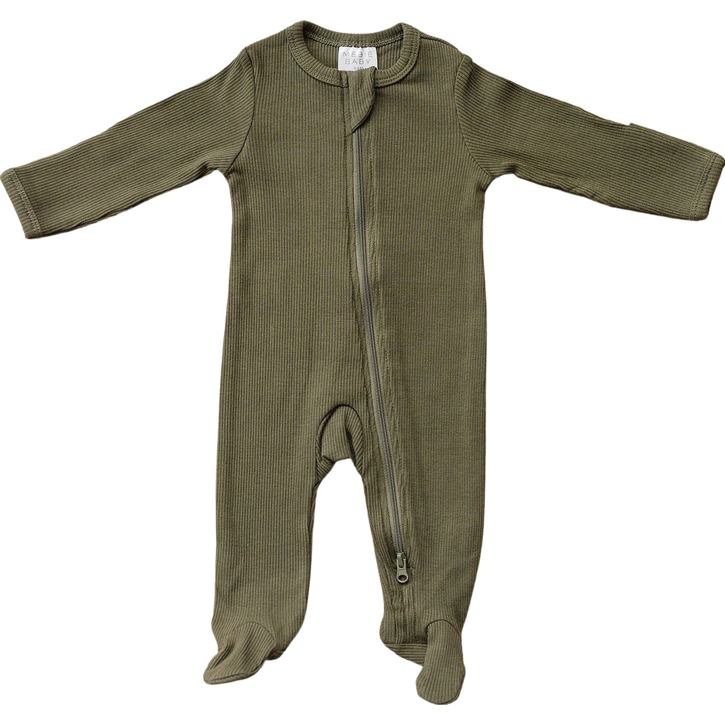 Organic Cotton Ribbed Zipper