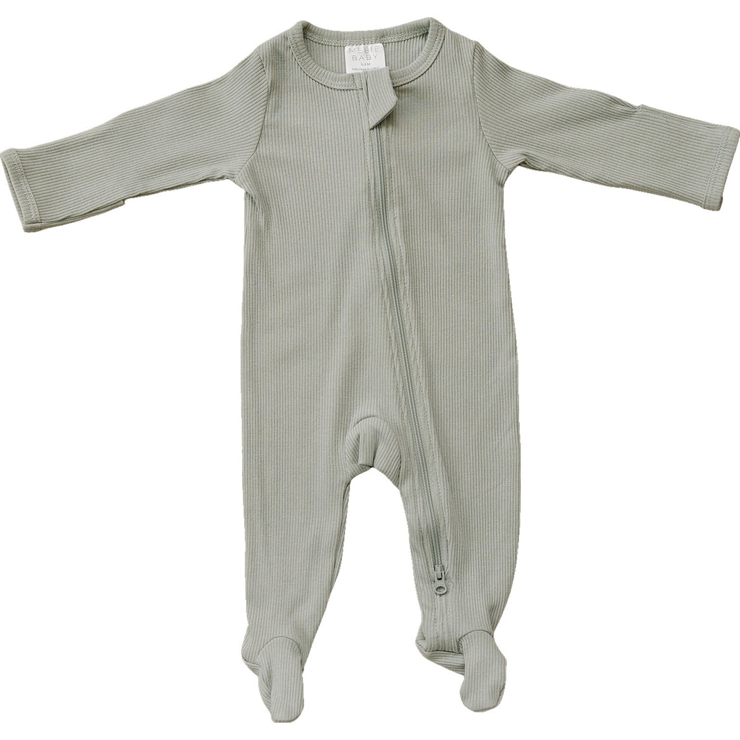 Organic Cotton Ribbed Zipper