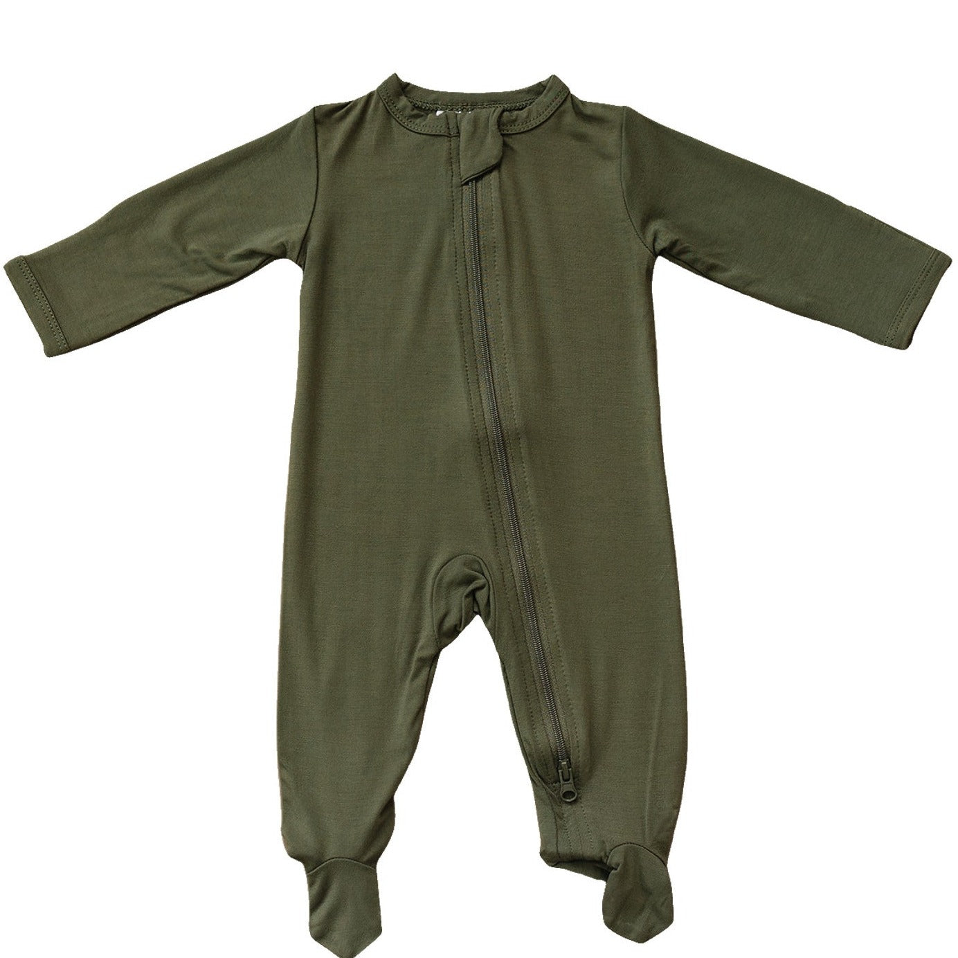 Bamboo Footed Zipper