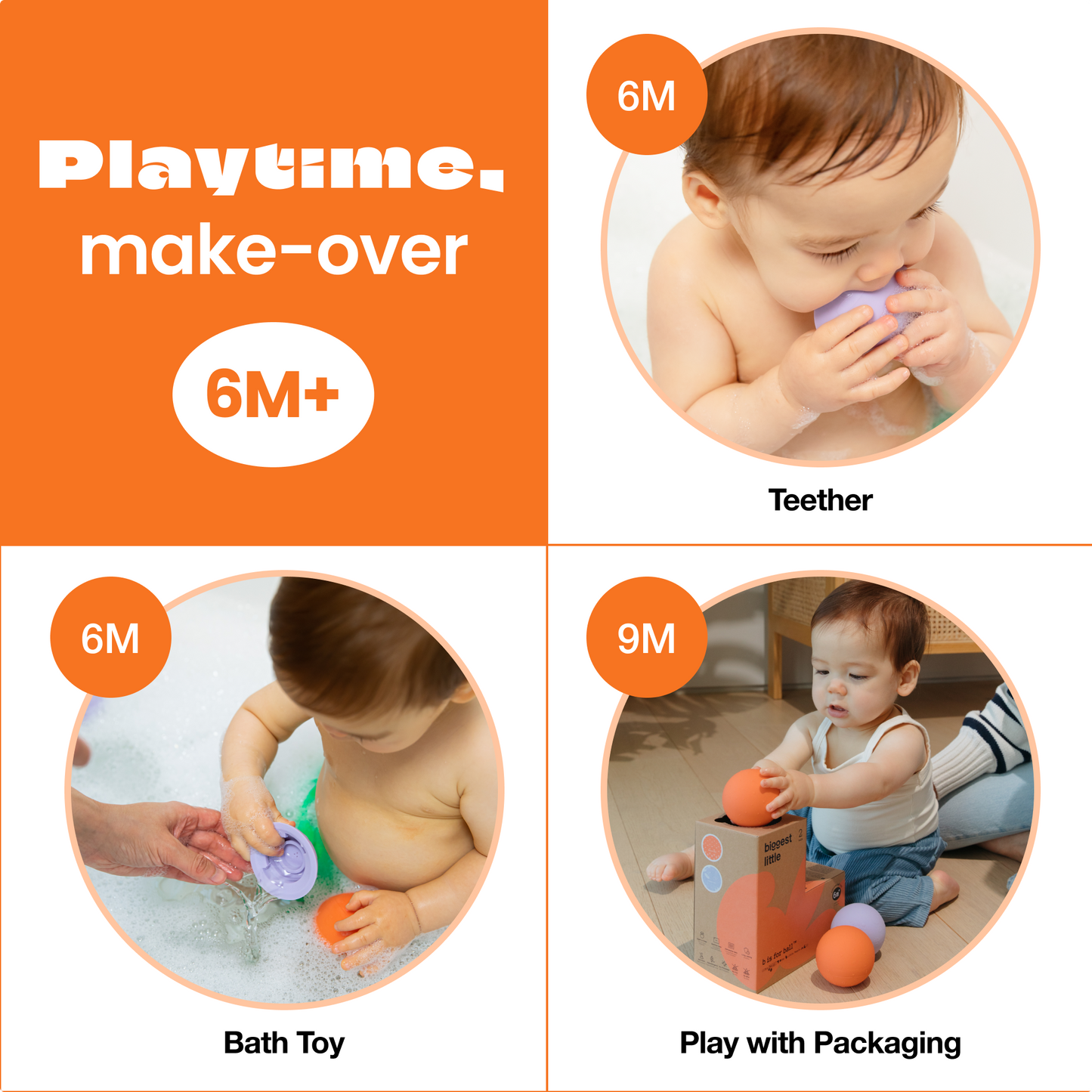 b is for ball® - 2-ball Set | Montessori-Inspired "L" Shaped Box