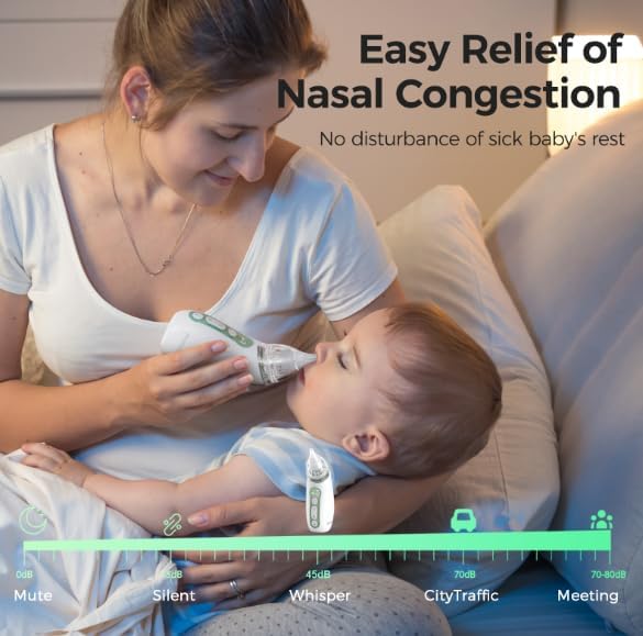 Momcozy Electric Baby Nasal Aspirator, 3 Suction Levels