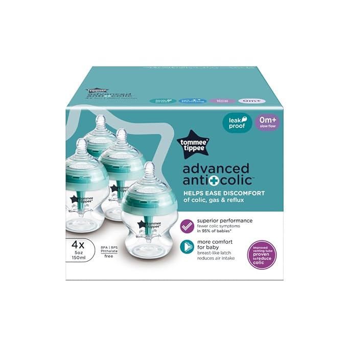 Tommee Tippee Advanced Anti-Colic 5 oz BPA Free Baby Bottles