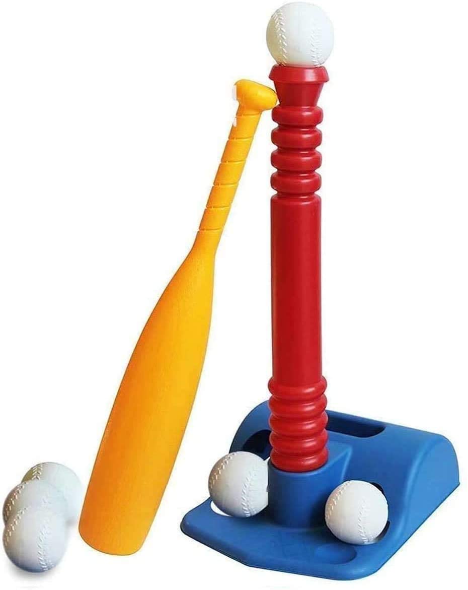 ToyVelt TBall Set For Toddlers 9 Balls - Kids Baseball Tee Game For Boys & Girls Ages 1- 10 Years