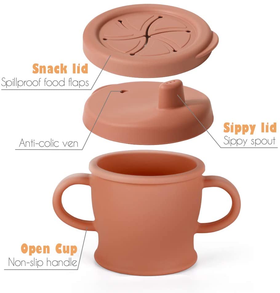 Haakaa Silicone Sip-N-Snack Cup