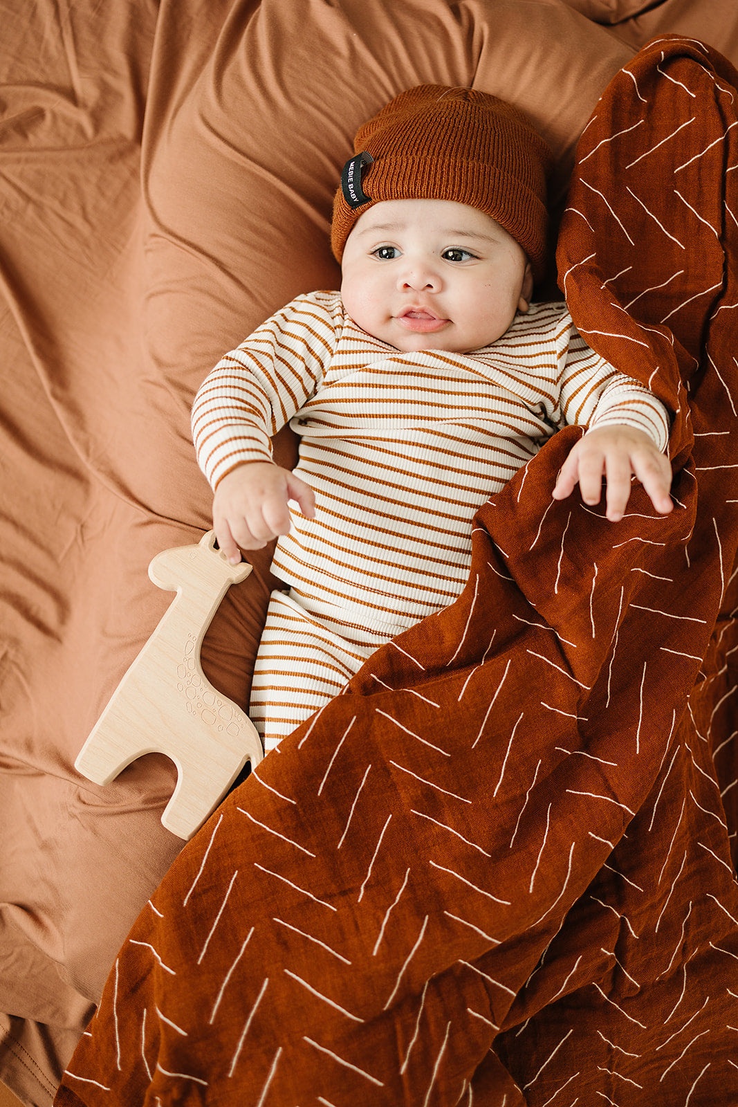 Brown Mebie Baby Beanie