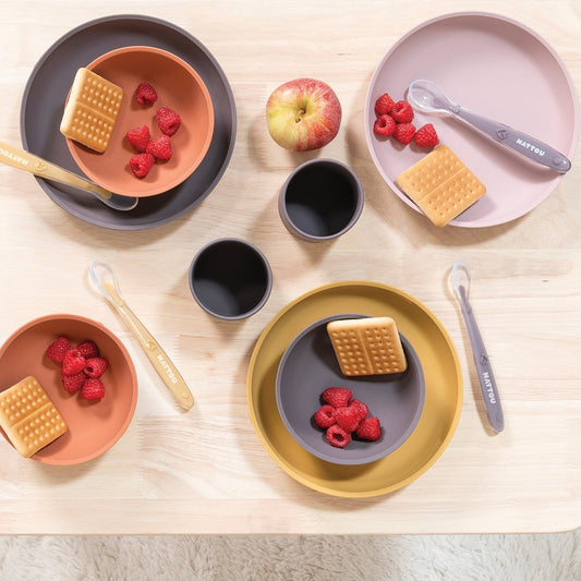 Nattou Silicone 4-Piece Tableware Set