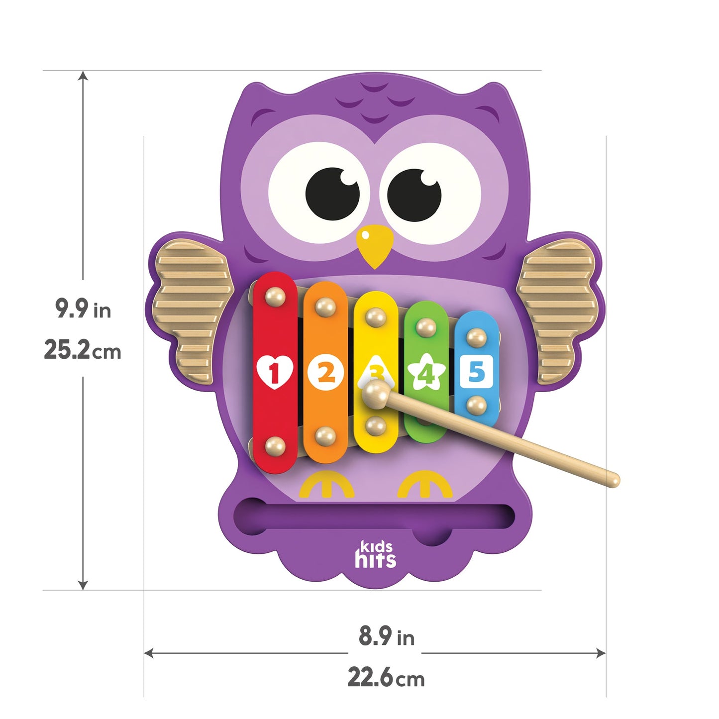 Kids Hits: Harmonize Playtime with the Wooden Owl Xylophone Adventure!