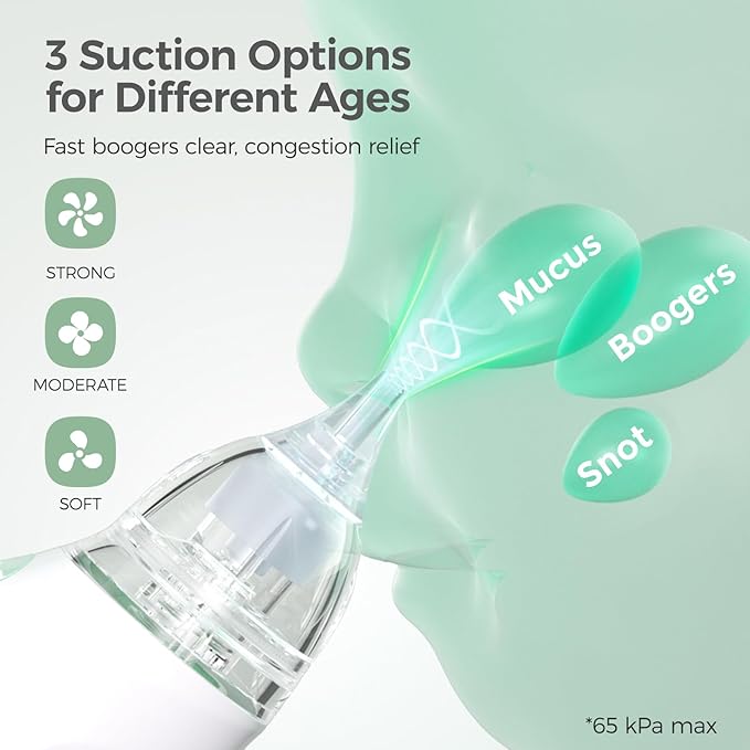 Momcozy Electric Baby Nasal Aspirator, 3 Suction Levels