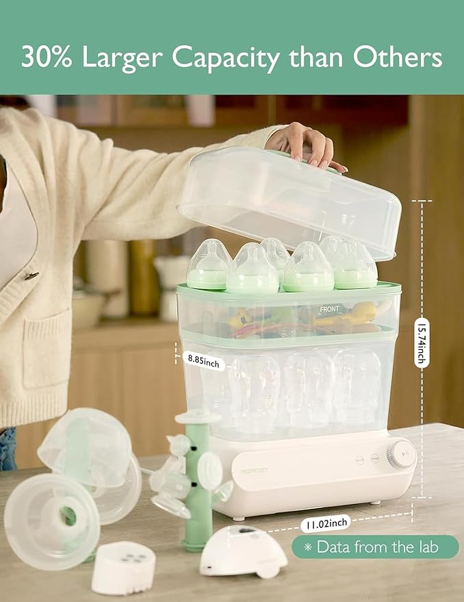 Momcozy 3 Layers Large Bottle Sterilizer and Dryer