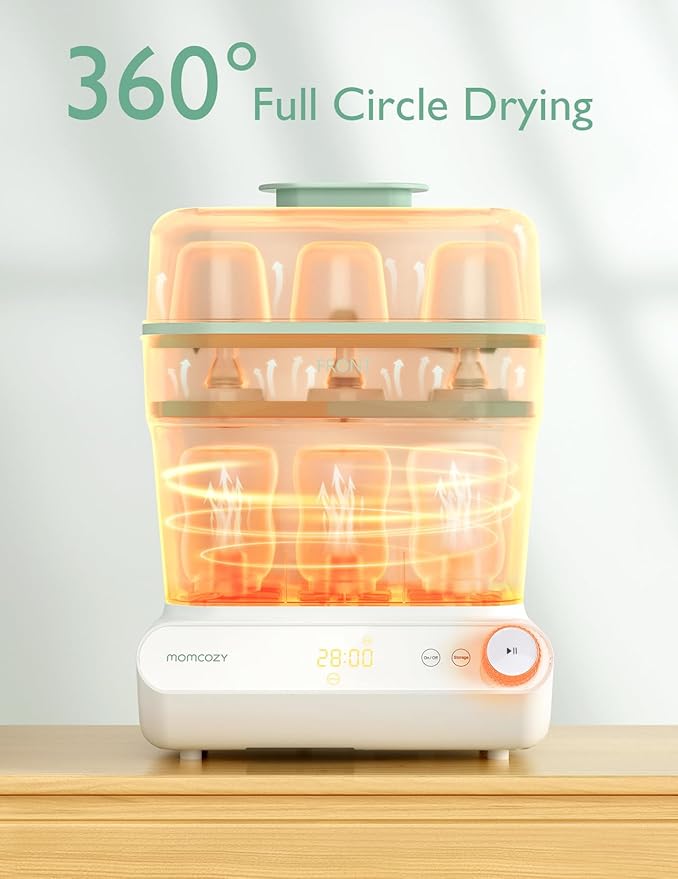 Momcozy 3 Layers Large Bottle Sterilizer and Dryer