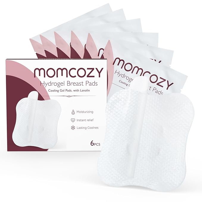 Momcozy Hydrogel Nipple Pads with Soothing Lanolin