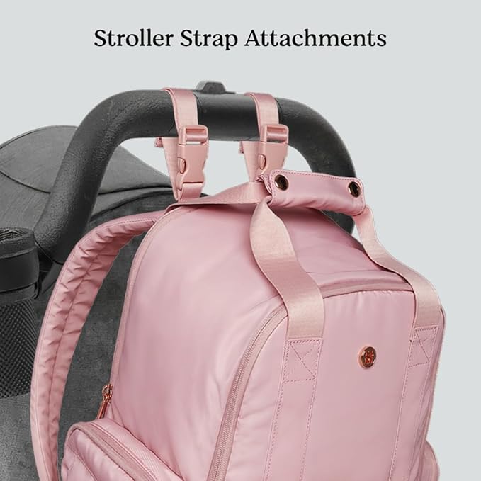 Signature Hug Pack Diaper Backpack, Bridal Rose