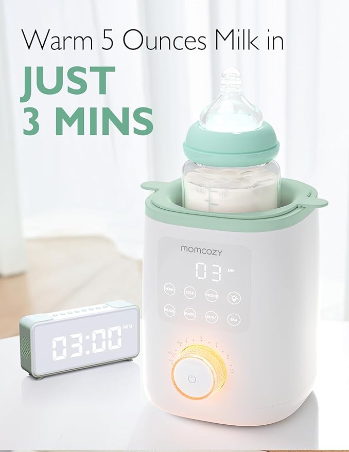 Momcozy 9-in-1 Baby Bottle Warmer with Night Light