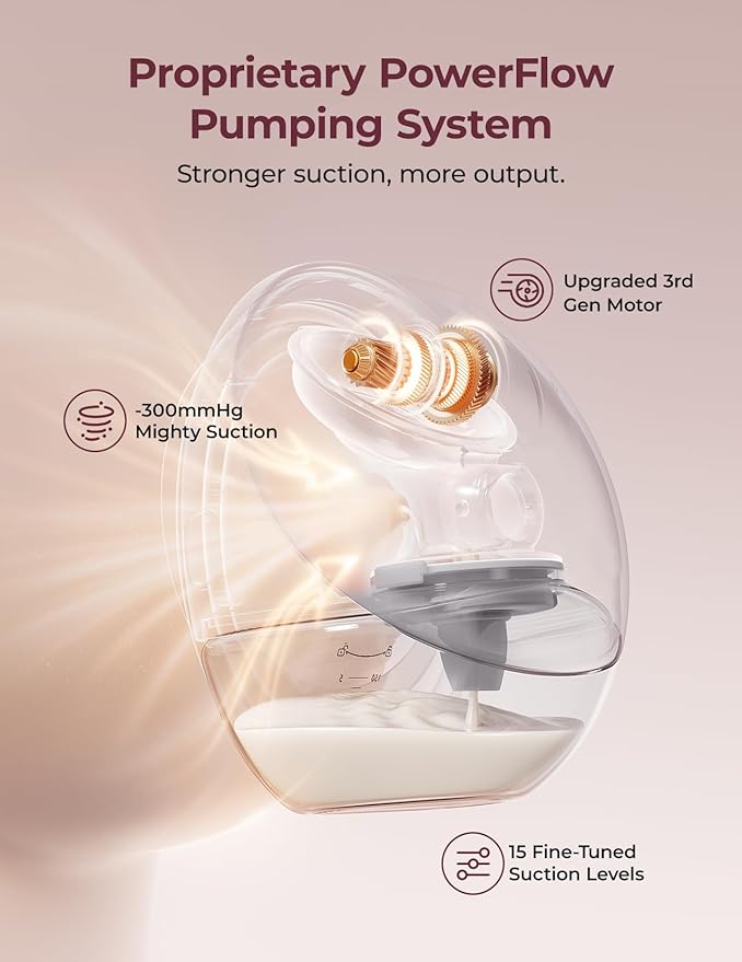 Momcozy Breast Pump Hands Free Upgraded Mobile Flow 2 Pack Gray