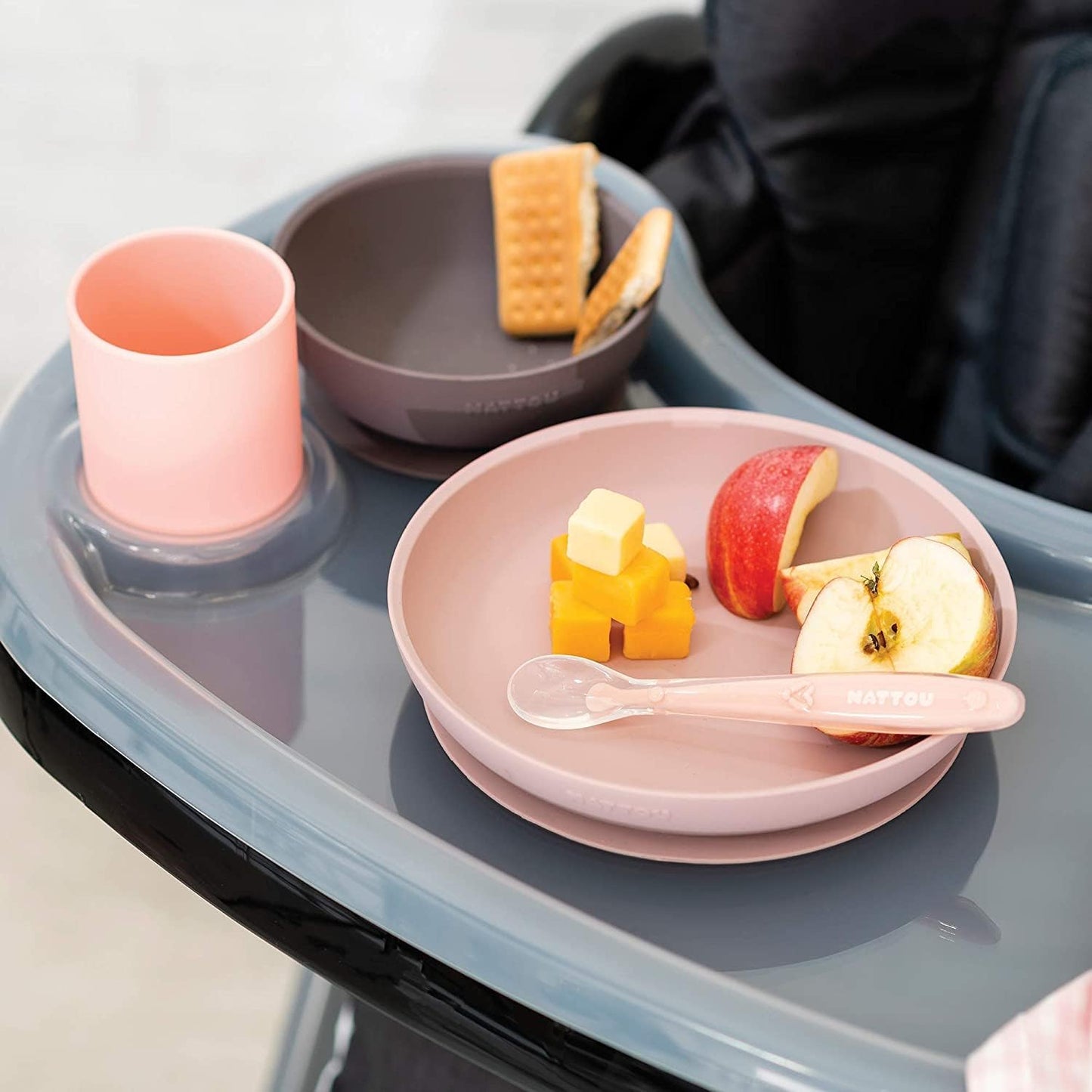Nattou Silicone 4-Piece Tableware Set