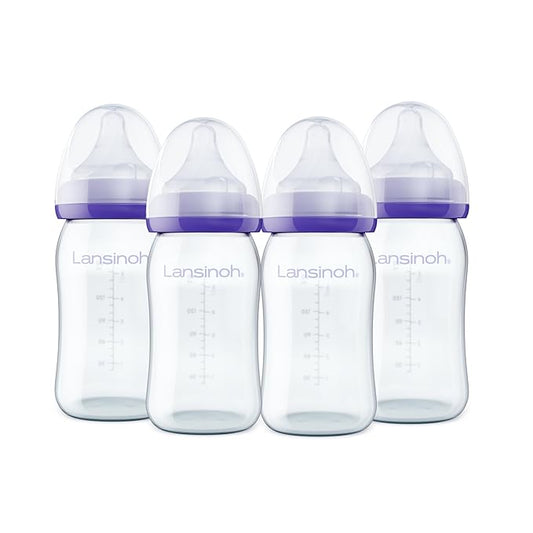 Anti-Colic Glass Baby Bottles, 5 Ounces