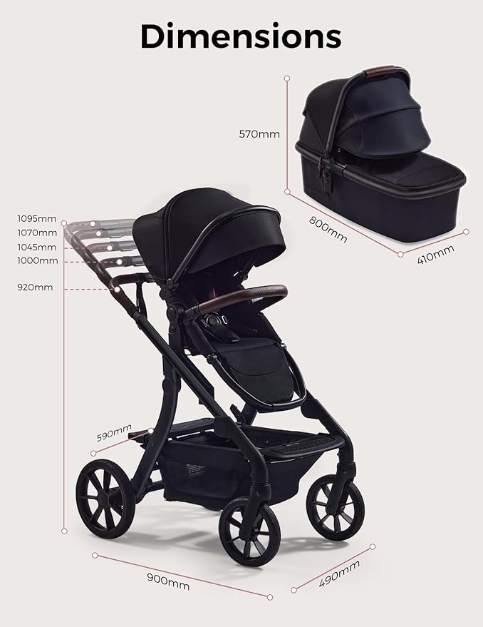 Momcozy ChangeGo Convertible Single-to-Double-to-Wagon Stroller