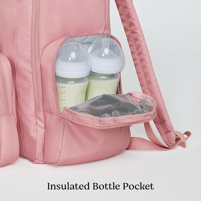 Signature Hug Pack Diaper Backpack, Bridal Rose