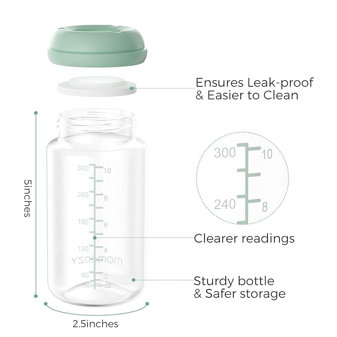 Momcozy 10oz Wide-Neck Natural Baby Bottle