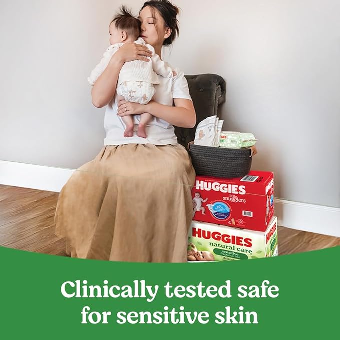 Natural Care Sensitive Baby Wipes, Unscented, 6 Pack