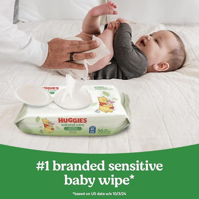 Natural Care Sensitive Baby Wipes, Unscented, 12 Pack