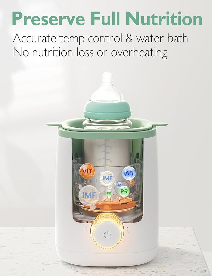 Momcozy 9-in-1 Baby Bottle Warmer with Night Light