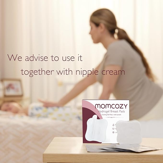 Momcozy Hydrogel Nipple Pads with Soothing Lanolin