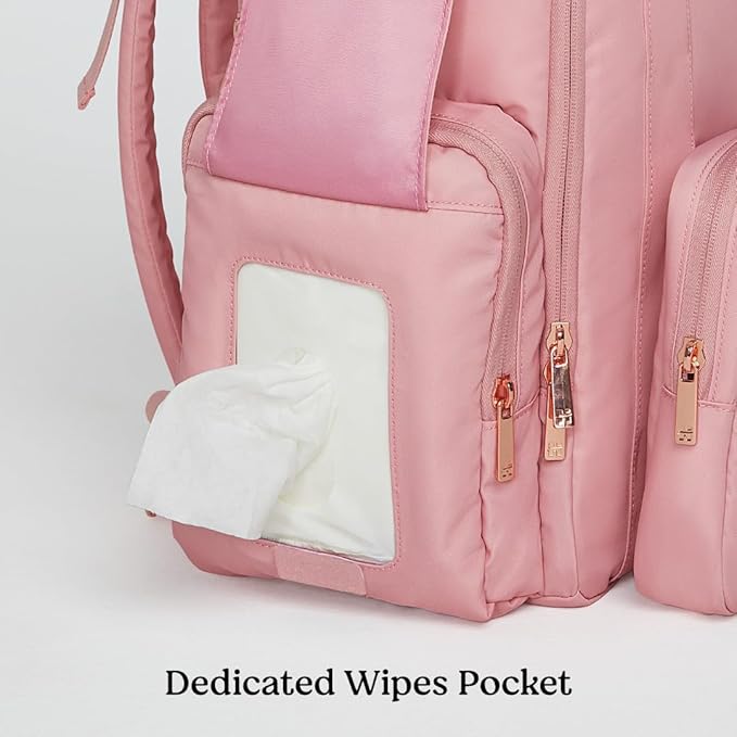 Signature Hug Pack Diaper Backpack, Bridal Rose