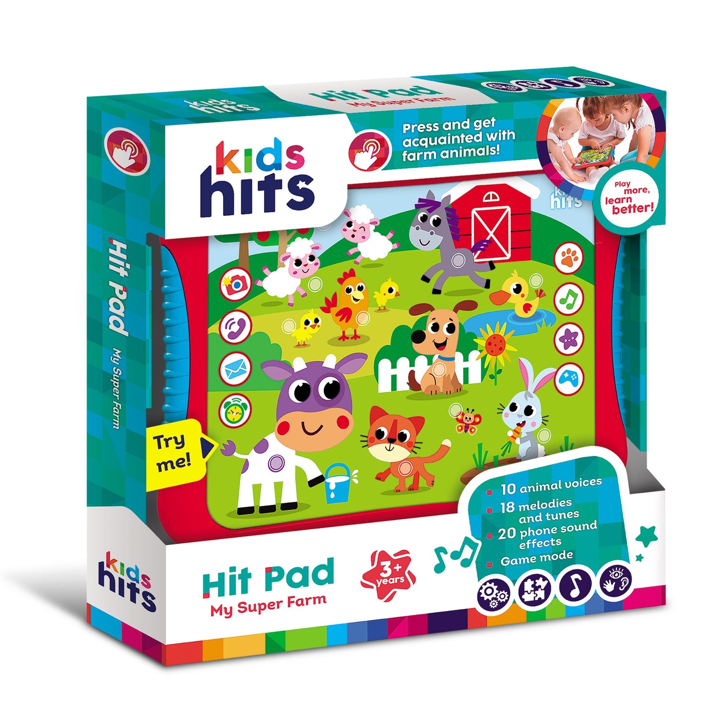 Kids Hits Educational Toddler Hit Pad  Toy My Super Farm