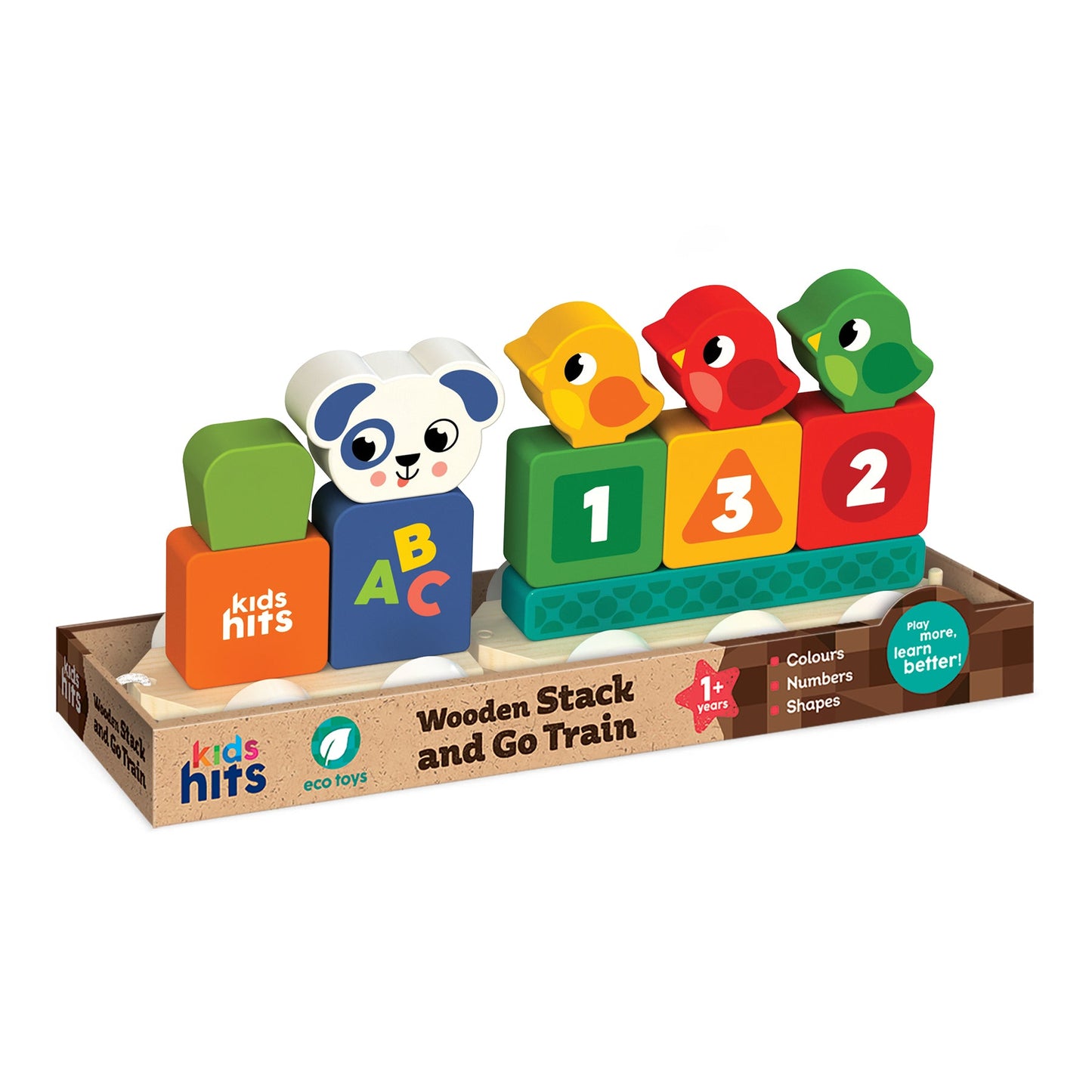 Kids Hits Wooden Stack and Go Train: All Aboard the Fun Learning Journey!