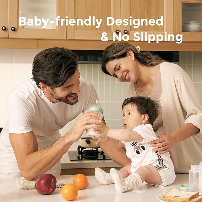 Momcozy 10oz Wide-Neck Natural Baby Bottle