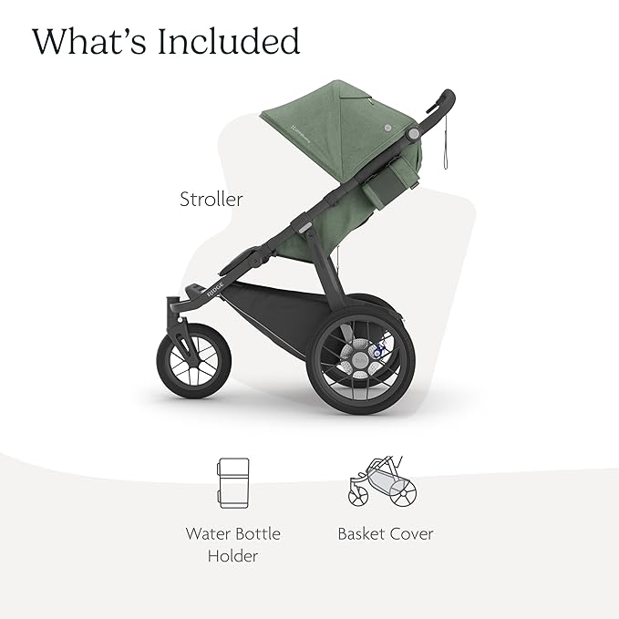 Ridge Jogging Stroller | Green Mélange/Carbon Frame