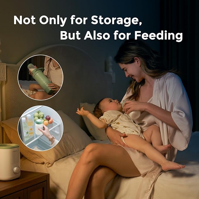 Momcozy 10oz Wide-Neck Natural Baby Bottle