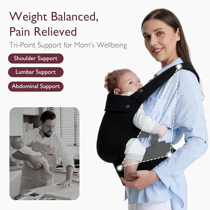 Momcozy Baby Carrier Black