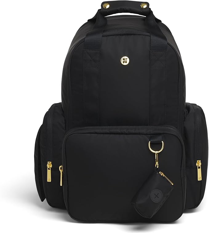 Signature Hug Pack Diaper Backpack, Black