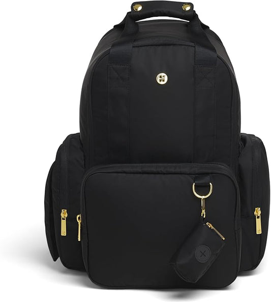 Signature Hug Pack Diaper Backpack, Black