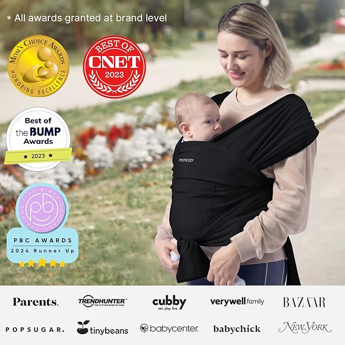 Momcozy Baby Wrap Carrier Black