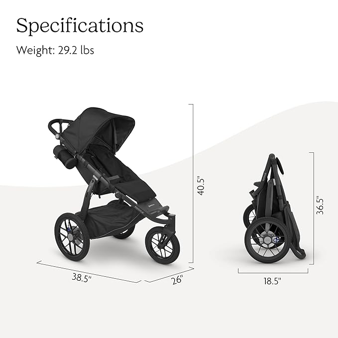 Ridge Jogging Stroller| Charcoal/Carbon Frame