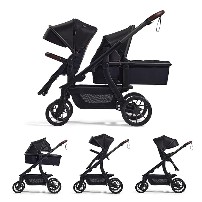 Momcozy ChangeGo Convertible Single-to-Double-to-Wagon Stroller