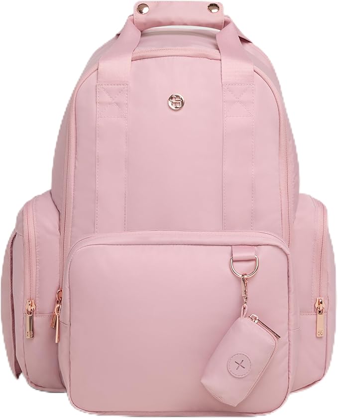 Signature Hug Pack Diaper Backpack, Bridal Rose