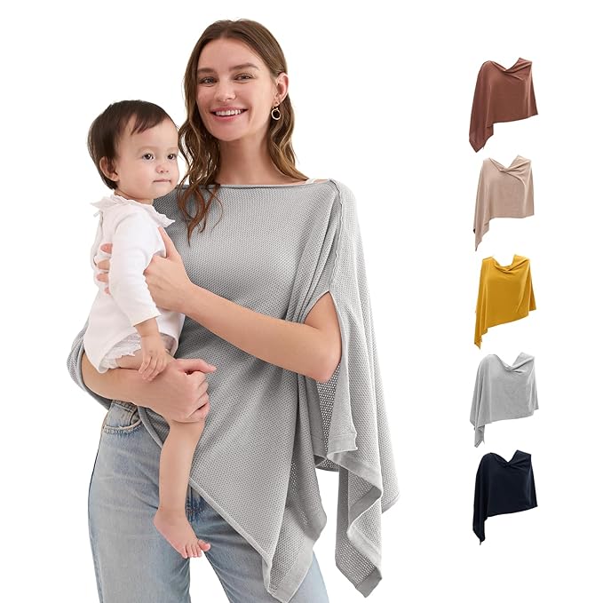 Momcozy Nursing Cover Grey